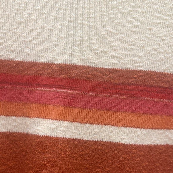 Free People Rust and Cream Long Sleeve Sweater - Picture 3 of 5